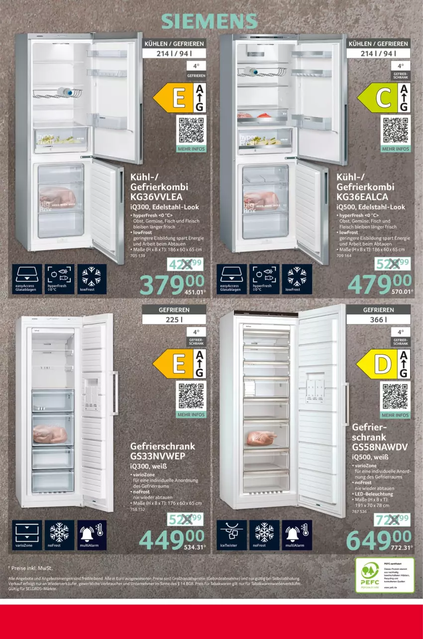 Aktueller Prospekt Selgros - Non Food - von 15.02 bis 21.02.2024 - strona 16 - produkty: ACC, angebot, angebote, arlo, edelstahl, eis, elle, fisch, fleisch, gefrierschrank, LG, obst, Rauch, reis, rel, ring, Schrank, Ti