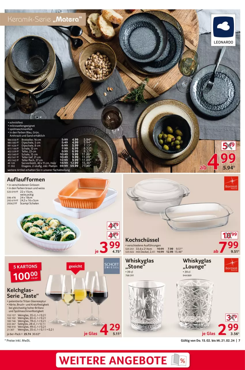 Aktueller Prospekt Selgros - Non Food - von 15.02 bis 21.02.2024 - strona 7 - produkty: Abtei, braun, brot, decke, Deckel, dip, Dipschale, eis, elle, Etagere, Holz, latte, reis, rezept, Schal, Schale, schüssel, sekt, spülmaschinen, tee, teller, Ti, wein, whisky, Whiskyglas