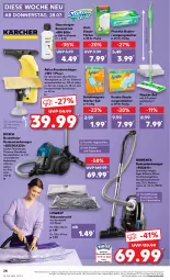 Gazetka promocyjna Kaufland - Gazetka - ważna od 03.08 do 03.08.2022 - strona 28 - produkty: akku, angebot, angebote, Behälter, beutel, bodenstaubsauger, bosch, eis, ente, fenster, flasche, Glasreiniger, hygienefilter, je 500-ml-flasche, latte, Magnets, mikrofaser, reiniger, Reinigung, reinigungstücher, rowenta, Schal, sprühflasche, staubbeutel, staubmagnet, staubsauger, staubsaugerbeutel, Teleskop, Ti, tücher, Vakuumbeutel, wasser, zipper, ZTE