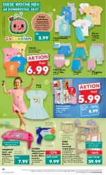 Gazetka promocyjna Kaufland - Gazetka - ważna od 03.08 do 03.08.2022 - strona 30 - produkty: angebot, angebote, Bau, baumwolle, bett, Couch, eis, ente, gin, Hasbro, hemd, hemden, Holz, Kinder, kleid, Kleidung, leggings, LG, malz, nerf, Pyjama, roba, rwe, shirt, shirts, shorts, shorty, Sitzhöhe, slip, slips, sneaker, sneakersocken, socken, stuhl, T-Shirt, Ti, tisch, Unterhemd, unterhemden, wasser, wasserpistole, wolle, ZTE