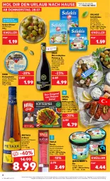 Gazetka promocyjna Kaufland - Gazetka - ważna od 03.08 do 03.08.2022 - strona 4 - produkty: angebot, dessert, eis, gin, grill, grüne oliven, Holz, Käse, knoblauch, likör, mandel, mandeln, Metaxa, milch, olive, oliven, reis, rind, rinder, rwe, salakis, schafskäse, Spezi, spirituosen, steak, Sucuk, Ti, wein, wurst, ZTE