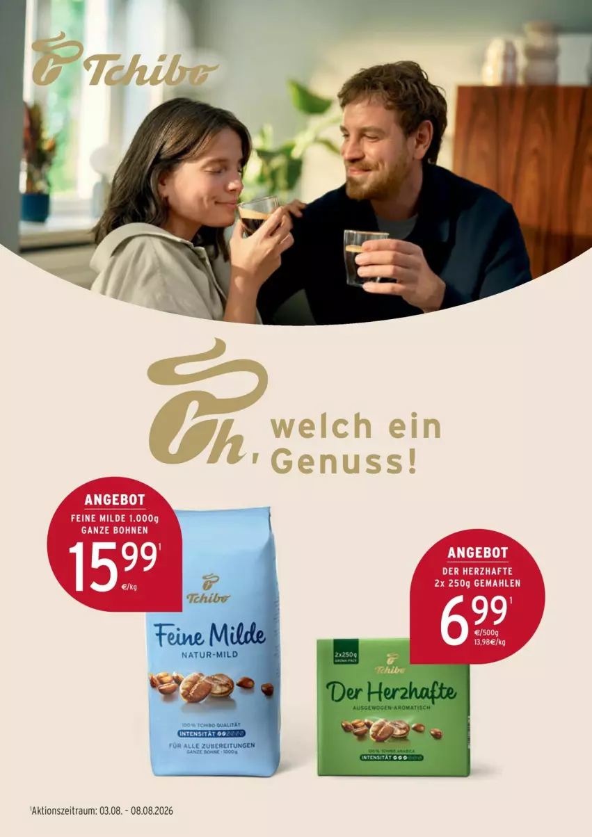 Aktueller Prospekt Edeka - Prospekte - von 03.08 bis 08.08.2026 - strona 18 - produkty: angebot, bohne, bohnen, natur, Ti, tisch