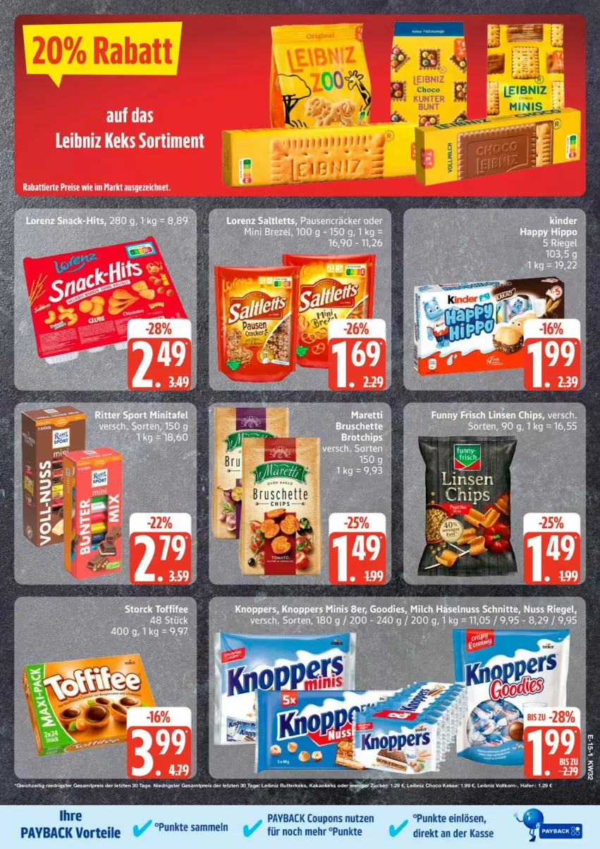 Aktueller Prospekt Edeka - Prospekte - von 03.08 bis 08.08.2026 - strona 19 - produkty: aeg, Bruschette, coupon, coupons, eis, leibniz, payback, reis, Ti