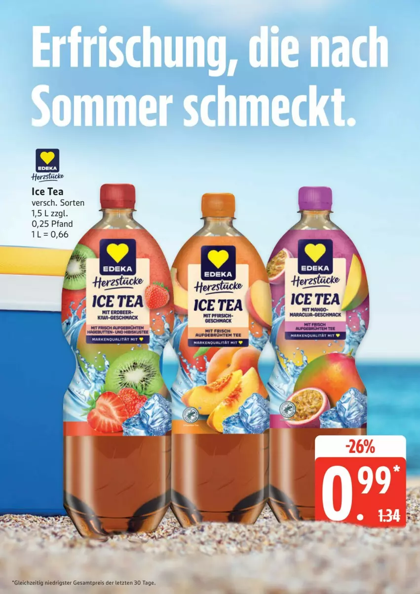 Aktueller Prospekt Edeka - Prospekte - von 03.08 bis 08.08.2026 - strona 21 - produkty: eis, ice tea, mac, mango, pfirsich, reis, tee, Ti, ZTE
