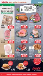 Gazetka promocyjna Famila - Prospekte - Gazetka - ważna od 17.02 do 17.02.2024 - strona 6 - produkty: auer, aufschnitt, Bau, Bauer, braten, bratenaufschnitt, brötchen, burger, dell, eintöpfe, eis, elle, fleisch, fleischkäse, gewürz, HP, kartoffel, kartoffelsalat, Käse, kasseler, Kasselerbraten, leberwurst, leine, mac, Meister, Mett, mettwurst, mit pistazien, mortadella, Neuburger, nuss, pistazien, Rauch, reis, rezept, rwe, sac, salat, schnitzel, snack, snacks, Speck, Spezi, südtiroler, tesa, Ti, wiener, wurst