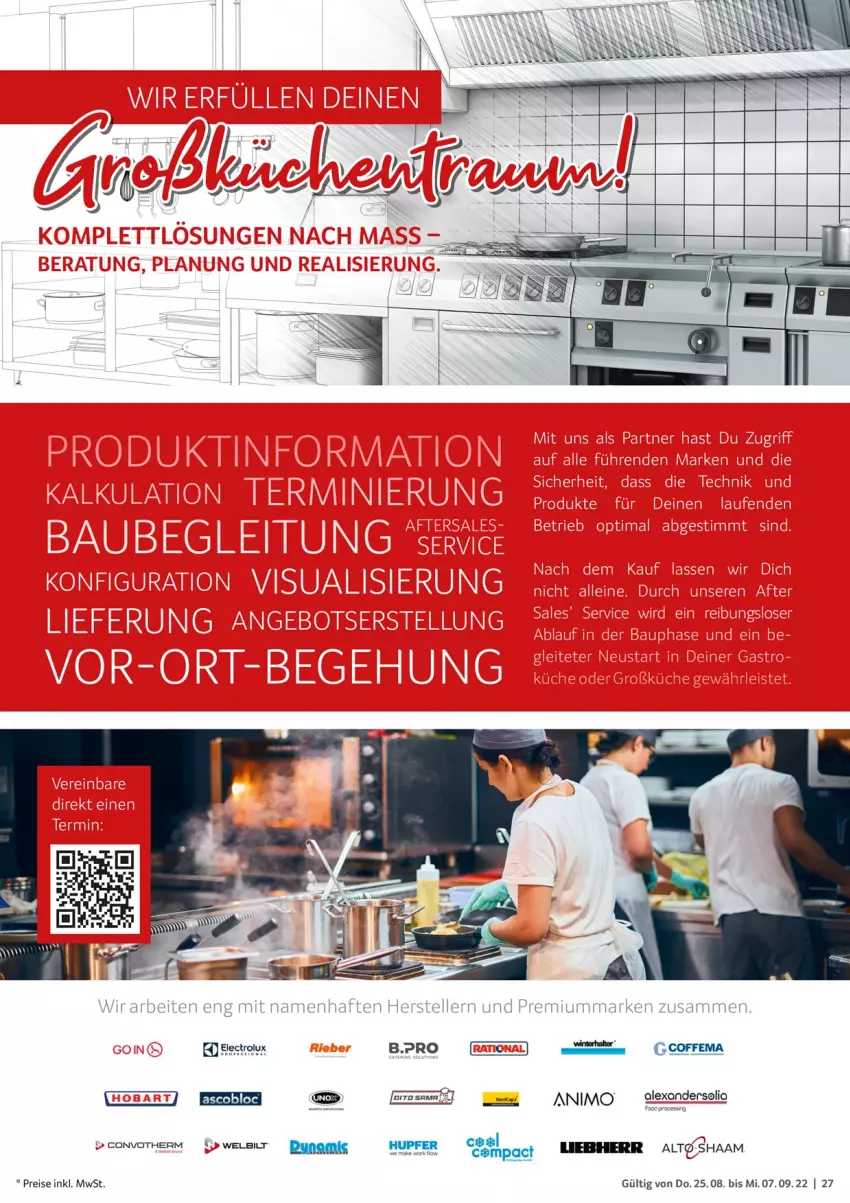 Aktueller Prospekt Selgros - Gastronomie - von 25.08 bis 07.09.2022 - strona 27 - produkty: alexa, eis, Electrolux, liebherr, reis, Ti