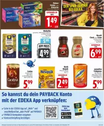 Gazetka promocyjna Edeka - Prospekte - Gazetka - ważna od 17.01 do 17.01.2026 - strona 13 - produkty: beutel, bohne, bohnen, deka, eis, früchte, gin, kaffee, kräuter, löslicher kaffee, Meßmer, nescafe, nesquik, nuss, ovomaltine, payback, reis, röstkaffee, schoko, tee, Ti, ZTE