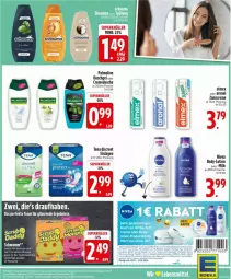 Gazetka promocyjna Edeka - Prospekte - Gazetka - ważna od 17.01 do 17.01.2026 - strona 27 - produkty: creme, cremedusche, deka, Discreet, dusche, duschgel, elmex, flasche, Lotion, olive, palmolive, Ti, wasser
