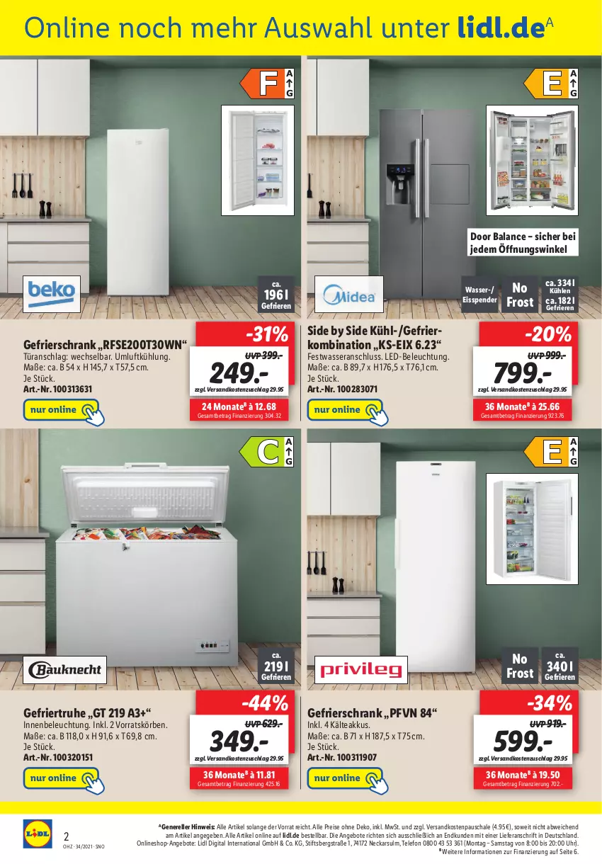 Aktueller Prospekt Lidl - Onlineshop-Highlights der Woche - von 23.08 bis 29.08.2021 - strona 2