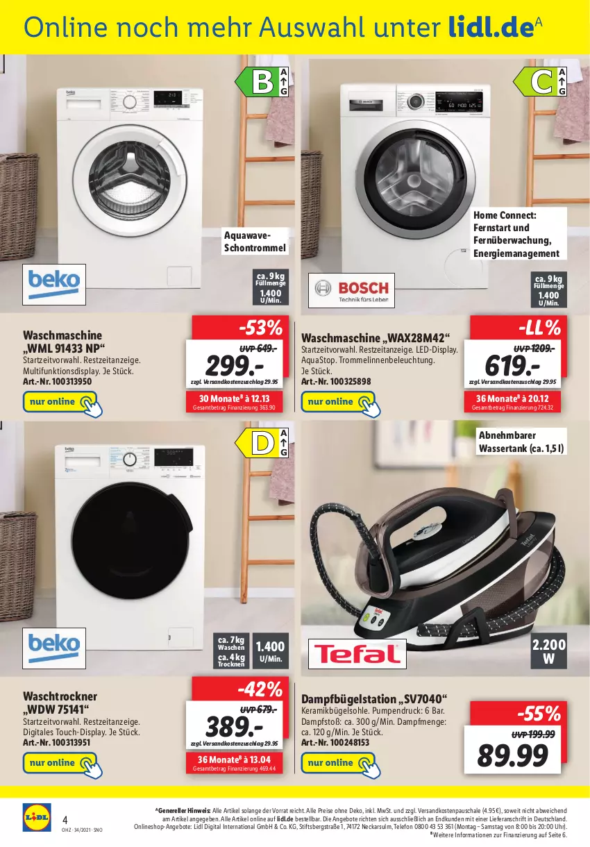 Aktueller Prospekt Lidl - Onlineshop-Highlights der Woche - von 23.08 bis 29.08.2021 - strona 4