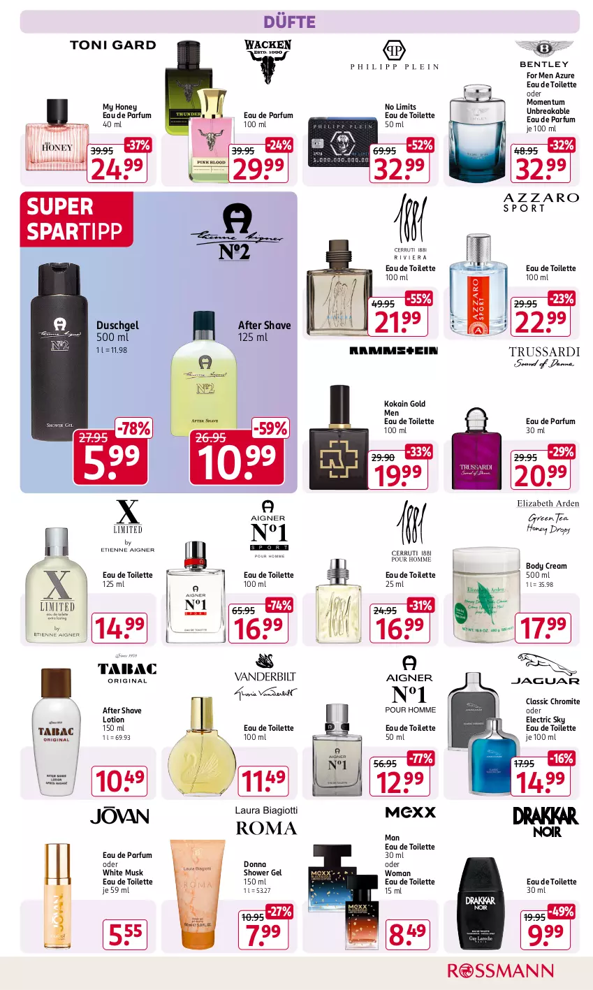 Aktueller Prospekt Rossmann - Prospekte - von 11.11 bis 15.11.2024 - strona 5 - produkty: after shave, body, duschgel, Eau de parfum, eau de parfum 30 ml, eau de toilette, eau de toilette 100 ml, eau de toilette 30 ml, eau de toilette 50 ml, Lotion, parfum, spartipp, Ti