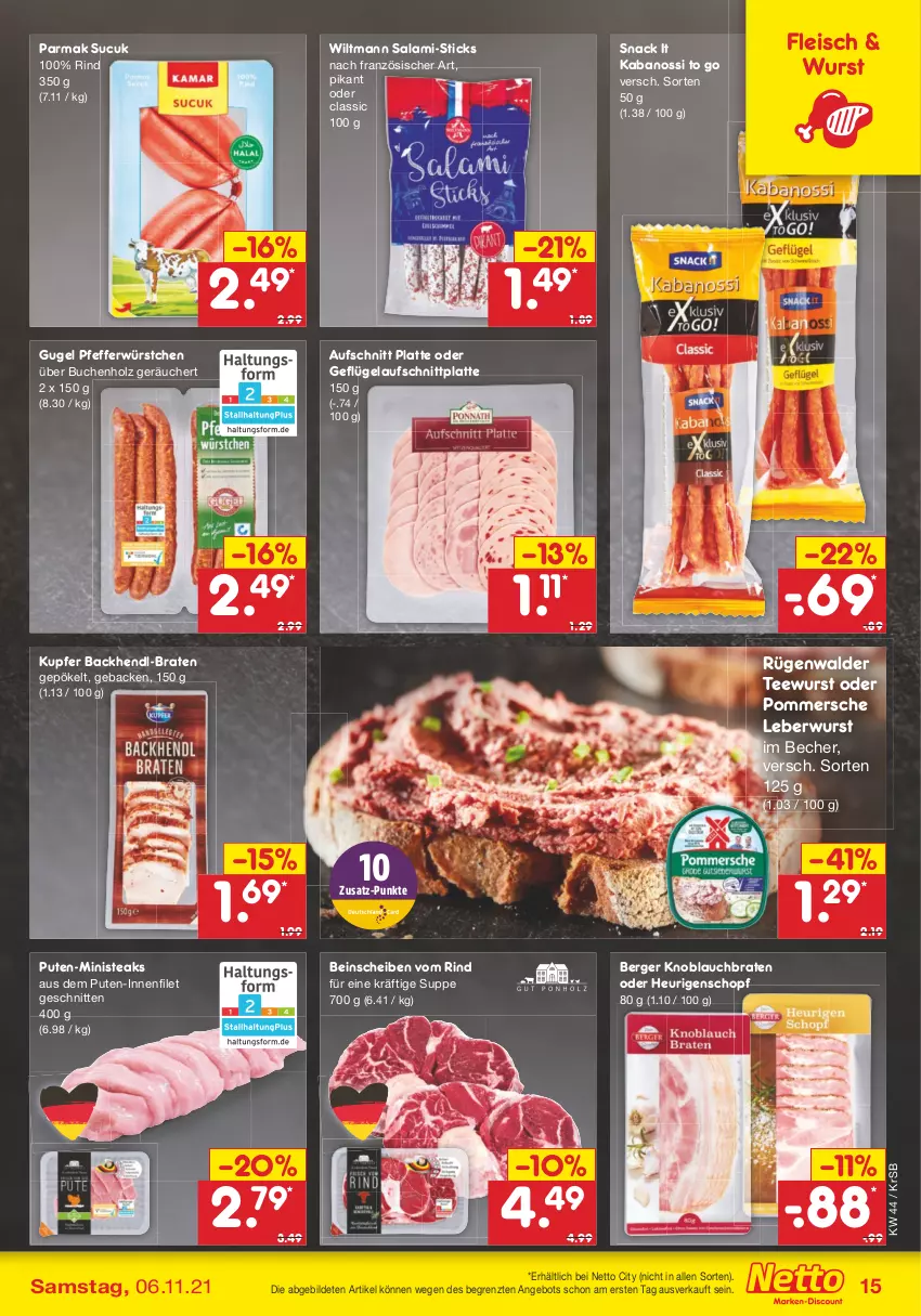 Aktueller Prospekt Netto Marken-Discount - Filial Angebote - von 02.11 bis 06.11.2021 - strona 15