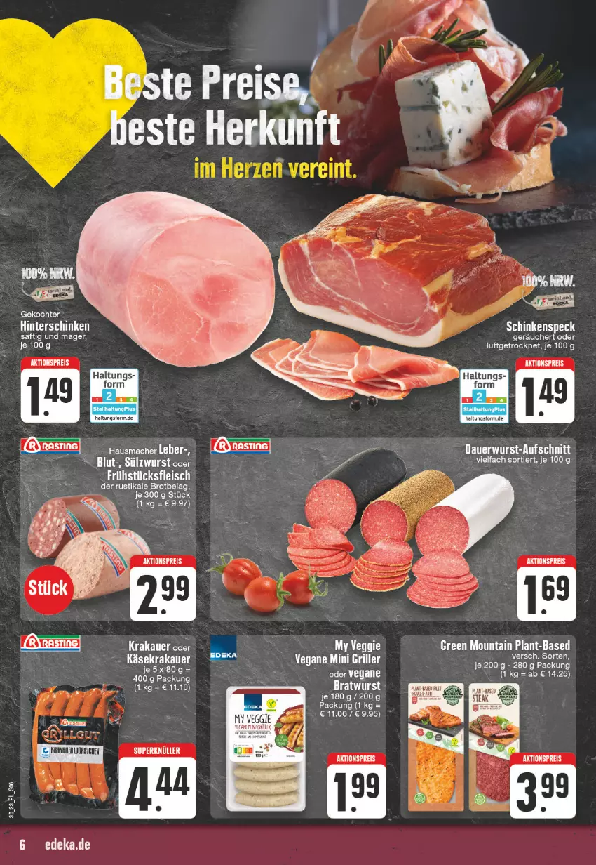 Aktueller Prospekt E Center - Angebote der Woche - von 24.07 bis 29.07.2023 - strona 6 - produkty: aktionspreis, asti, auer, bratwurst, brot, eier, eis, grill, krakauer, reis, saft, Ti, veggie, wurst