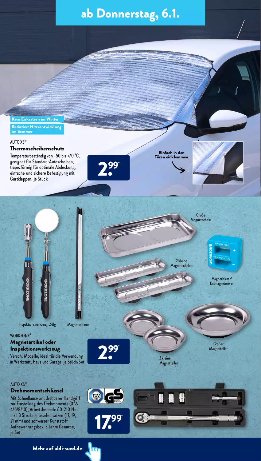 Aktueller Prospekt AldiSud - ALDI Aktuell - von 03.01 bis 08.01.2022 - strona 18 - produkty: aldi, auto, dell, eis, elle, leine, LG, Magnets, Mode, rwe, Schal, Schale, teller, Ti, werkzeug, WICK