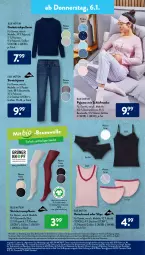 Gazetka promocyjna AldiSud - ALDI Aktuell - Gazetka - ważna od 08.01 do 08.01.2022 - strona 13 - produkty: aldi, alle artikel ohne dekoration, aust, Bau, baumwolle, bio, dekoration, dell, eis, elle, gin, hemd, hose, jeans, kleid, Kleidung, LG, Liege, Maske, Mode, obst, Pullover, Pyjama, rum, rwe, slip, slips, Stretchjeans, Strickpullover, Strumpfhose, Ti, Unterhemd, wolle, ZTE