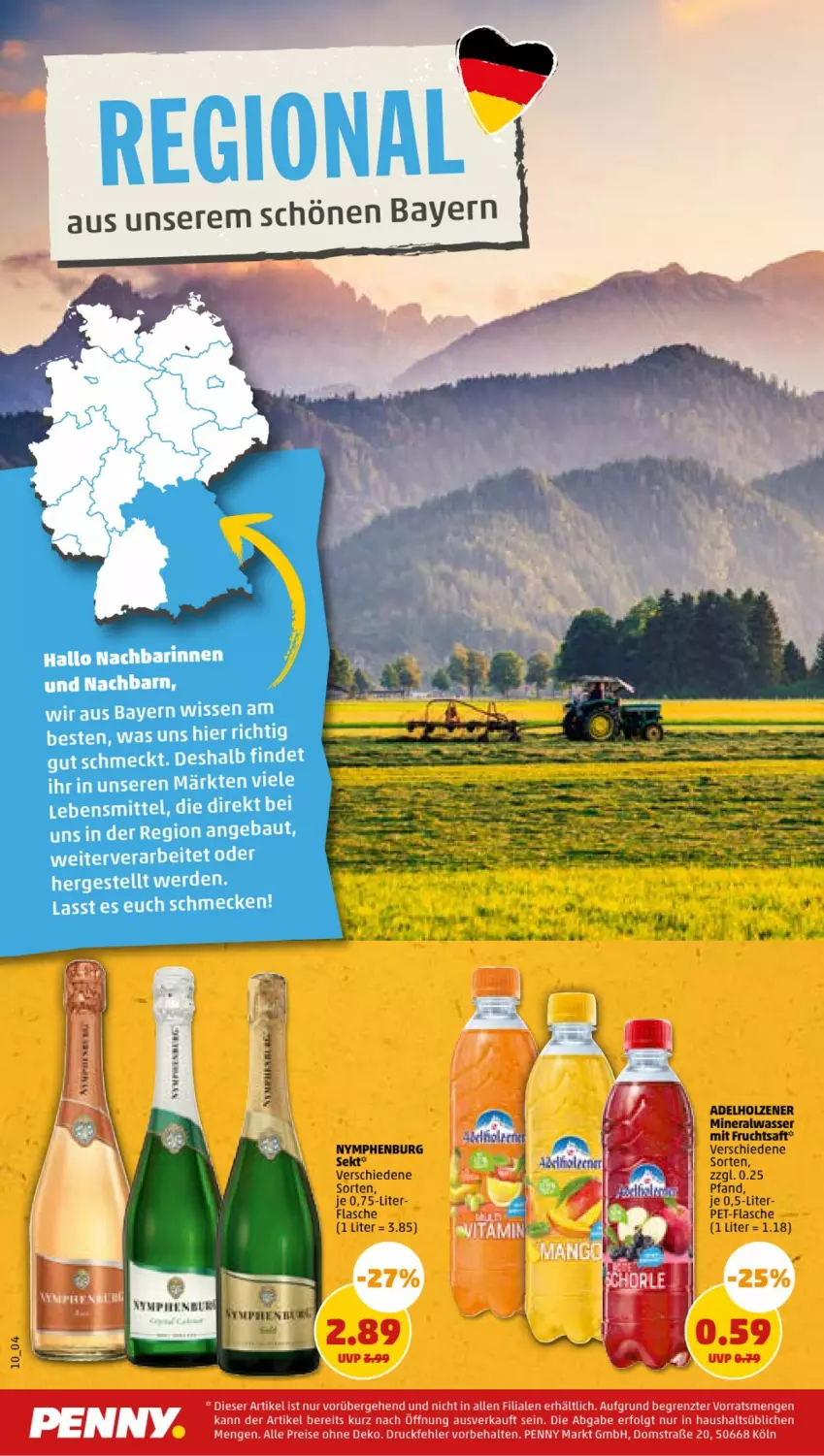 Aktueller Prospekt Penny - Prospekte - von 29.05 bis 03.06.2023 - strona 10 - produkty: adelholzener, Alwa, eis, flasche, frucht, fruchtsaft, Holz, LG, mineralwasser, mit frucht, pet-flasche, reis, saft, sekt, Ti, wasser, ZTE