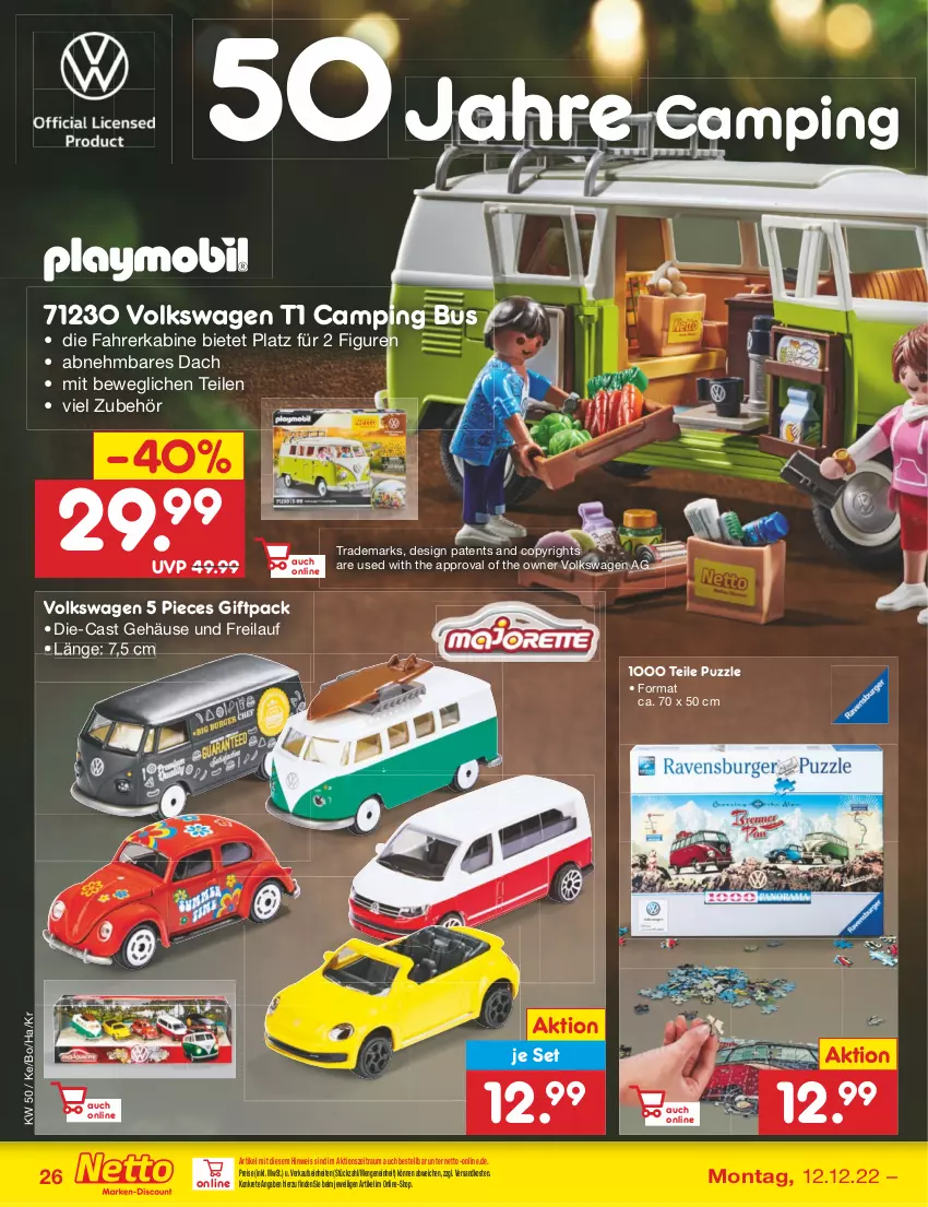 Aktueller Prospekt Netto Marken-Discount - Filial-Angebote - von 12.12 bis 17.12.2022 - strona 26 - produkty: eis, ndk, Puzzle, reis, Ti