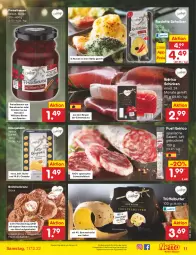 Gazetka promocyjna Netto Marken-Discount - Filial-Angebote - Gazetka - ważna od 17.12 do 17.12.2022 - strona 11 - produkty: angebot, auer, backofen, beere, beeren, bestpreis, Birnen, brötchen, butter, cheddar, cranberry, eis, fleisch, Käse, Kranz, natur, Ofen, reis, salami, schinken, schwein, schweine, schweinefleisch, Ti, Trüffel, wein, weine, ZTE