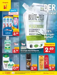 Gazetka promocyjna Netto Marken-Discount - Filial-Angebote - Gazetka - ważna od 17.12 do 17.12.2022 - strona 24 - produkty: auer, axe, bestpreis, beutel, Blüte, body, bodyspray, creme, dauertiefpreis, dusche, duschgel, eis, elvital, gin, grüner tee, listerine, mundspülung, ndk, Odol, odol med, olive, palmolive, pflegedusche, Reinigung, reis, Ria, Seife, shampoo, shampoo oder spülung, spülung, tee, Ti, tiefpreis, vita, zahncreme, zitrone, zitronen