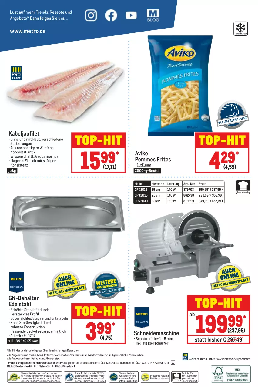 Aktueller Prospekt Metro - GastroJournal - von 19.05 bis 01.06.2022 - strona 40 - produkty: abholpreise, Abtei, angebot, angebote, auer, Behälter, beutel, decke, Deckel, dell, edelstahl, eis, filet, fleisch, ilag, kabeljaufilet, LG, lieferservice, messer, Metro, Mode, pommes, Pommes Frites, preisvorteil, Rauch, regal, reis, rezept, rezepte, rwe, saft, Ti, top-hit, Wild