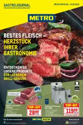 Gazetka promocyjna Metro - GastroJournal - Gazetka - ważna od 01.06 do 01.06.2022 - strona 1 - produkty: decke, edelstahl, Edelstahl-Fritteuse, eis, entrecôte, fleisch, fritteuse, grill, Metro, nuss, Rauch, reis, rind, rinder, thermostat, Ti, top-hit