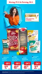 Gazetka promocyjna AldiSud - ALDI Aktuell - Gazetka - ważna od 26.03 do 26.03.2022 - strona 9 - produkty: aldi, alle artikel ohne dekoration, apfel, Apfeldirektsaft, chili, chips, dekoration, direktsaft, discount, eis, elle, lebensmittel, monitor, natur, natura, nuss, pinienkerne, reis, saft, snack, snacks, Sun Snacks, Ti, ZTE
