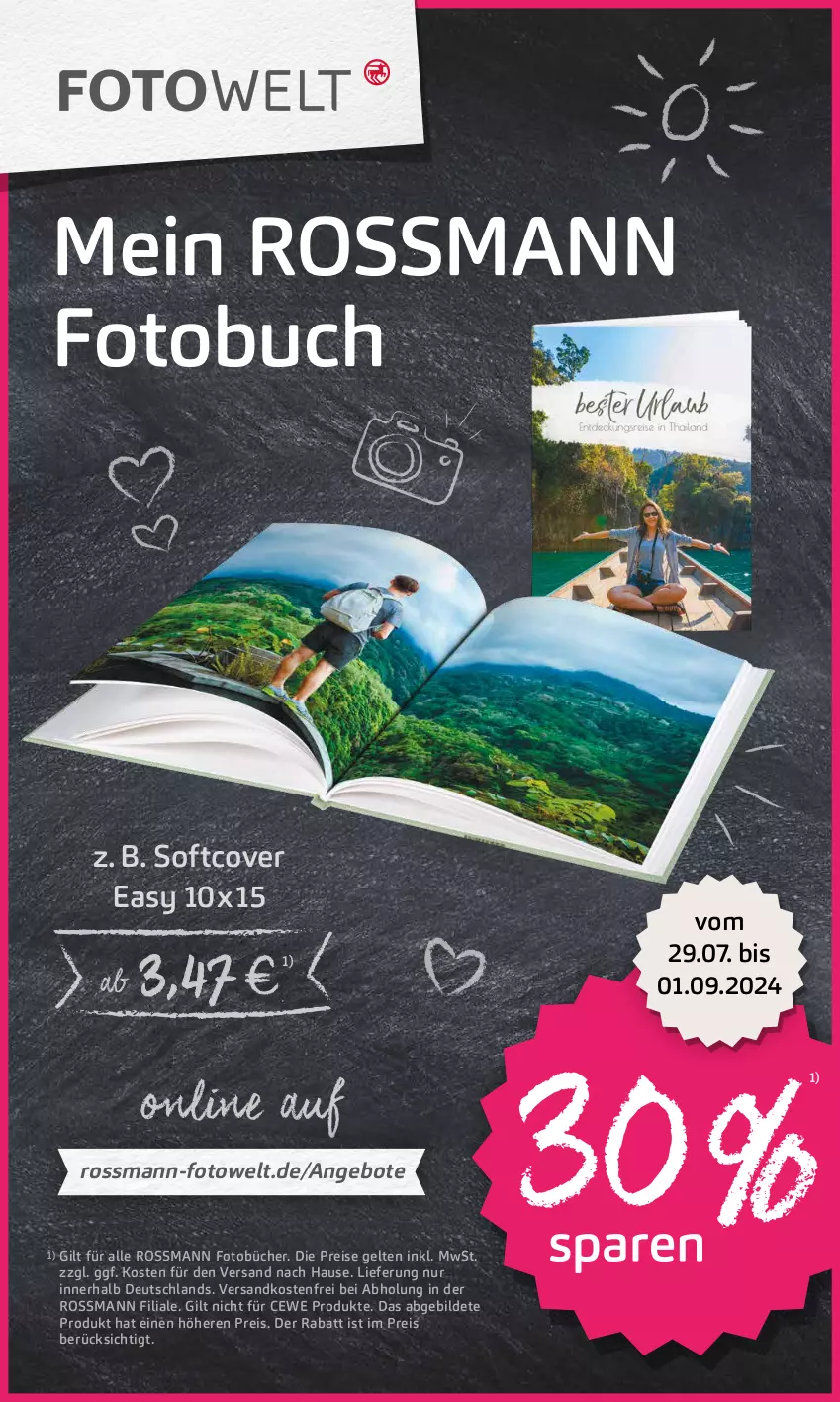 Aktueller Prospekt Rossmann - Prospekte - von 29.07 bis 01.09.2024 - strona 19 - produkty: angebot, angebote, buch, cewe, eis, Fotobuch, ndk, reis, Ti, versandkostenfrei