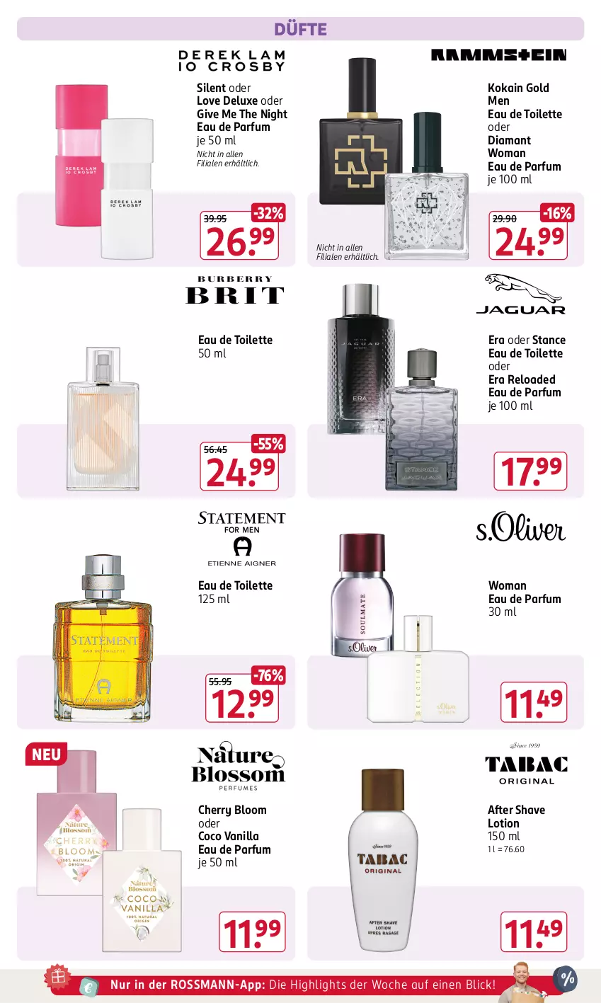 Aktueller Prospekt Rossmann - Prospekte - von 29.07 bis 01.09.2024 - strona 6 - produkty: after shave, Burberry, Eau de parfum, eau de parfum 30 ml, eau de toilette, eau de toilette 50 ml, Lotion, parfum, rel, Ti