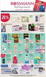 Gazetka promocyjna Rossmann - Prospekte - Gazetka - ważna od 01.09 do 01.09.2024 - strona 1 - produkty: angebot, angebote, auto, baby-dry, bestpreis, beutel, Brille, bügel, Bügeleisen, bürste, coupon, coupons, dampfbügeleisen, deo, deo roll-on, deospray, deospray 150 ml, drink, dusche, eis, elle, espresso, Facelle, filterkaffee, haarspray, hafer, Hygiene-Pants, jacobs, kaffee, kaffeekapseln, Klappbox, lack, lenor, lenor weichspüler, melitta, oder deo roll-on, oder schaumfestiger, oral-b, pampers, Pants, perwoll, precision clean, rasierapparat, reiniger, Reinigung, reis, rexona, roll-on, Schal, schaumfestiger, Schmuck, sim, tasse, tassimo, Ti, wäscheparfüm, waschmittel, weichspüler, Wella, wellaflex, windeln, windeln oder pants, zahnbürste