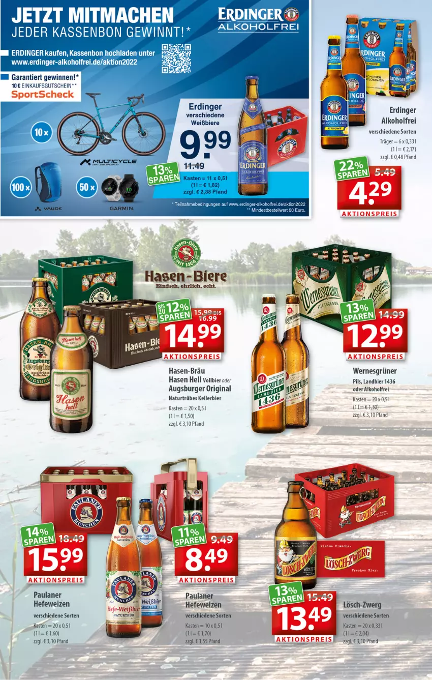 Aktueller Prospekt Getraenkeland - von 11.07 bis 23.07.2022 - strona 4 - produkty: aktionspreis, alkohol, bier, Biere, burger, eier, eis, elle, erdinger, garmin, gin, gutschein, Hefe, hefeweizen, kellerbier, natur, Paula, paulaner, pils, reis, Sport, tee, Ti