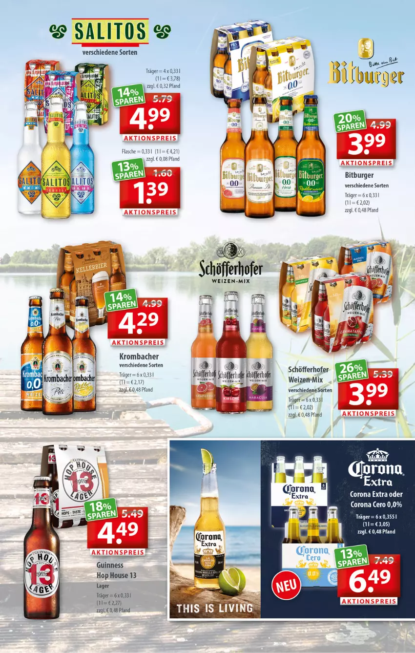 Aktueller Prospekt Getraenkeland - von 11.07 bis 23.07.2022 - strona 5 - produkty: bitburger, burger, corona, corona extra, flasche, Guinness, krombache, krombacher, mac