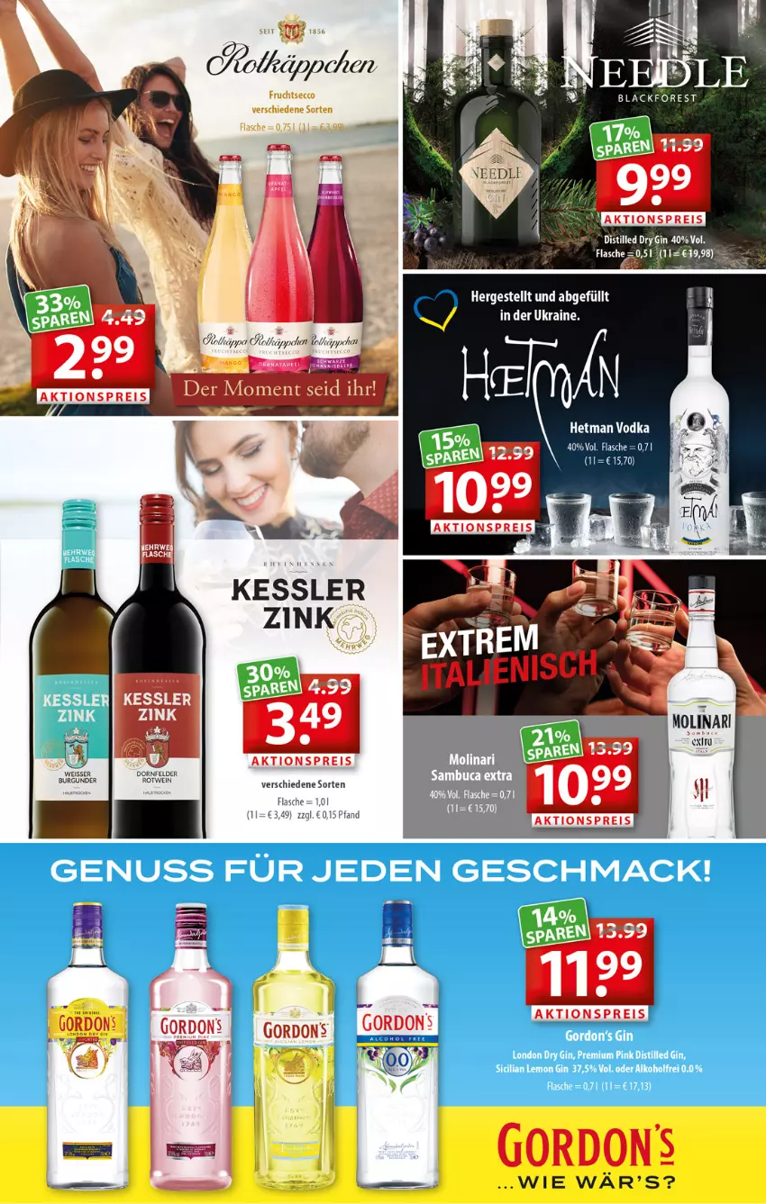 Aktueller Prospekt Getraenkeland - von 11.07 bis 23.07.2022 - strona 9 - produkty: aktionspreis, dornfelder, dry gin, eis, flasche, gin, gordon, gordons, rama, reis, rotwein, Ti, vodka, wein