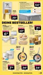Gazetka promocyjna Netto - Angebote ab Montag - Gazetka - ważna od 19.02 do 19.02.2022 - strona 19 - produkty: bambus, decke, Deckel, dekokissen, edelstahl, elle, Gärkörbchen, Gläser, herdarten, kartoffel, kissen, kommode, Körbchen, Läufer, mab, messer, mitteldecke, Mode, olive, pfanne, schauma, tefal, Ti, tisch, tischläufer, Tischwäsche, topf, topper, tuc, zwiebel