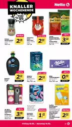 Gazetka promocyjna Netto - Angebote ab Montag - Gazetka - ważna od 19.02 do 19.02.2022 - strona 27 - produkty: Air Wick, bio, domestos, eis, gewürz, Gewürzmühle, jacobs, Jacobs Meisterröstung, medinet, Meister, meisterröstung, Meßmer, milka, Rauch, rouge, rwe, schoko, schokolade, Schwartau, staubmagnet, swiffer, tafelschokolade, tee, Ti, tücher, WICK
