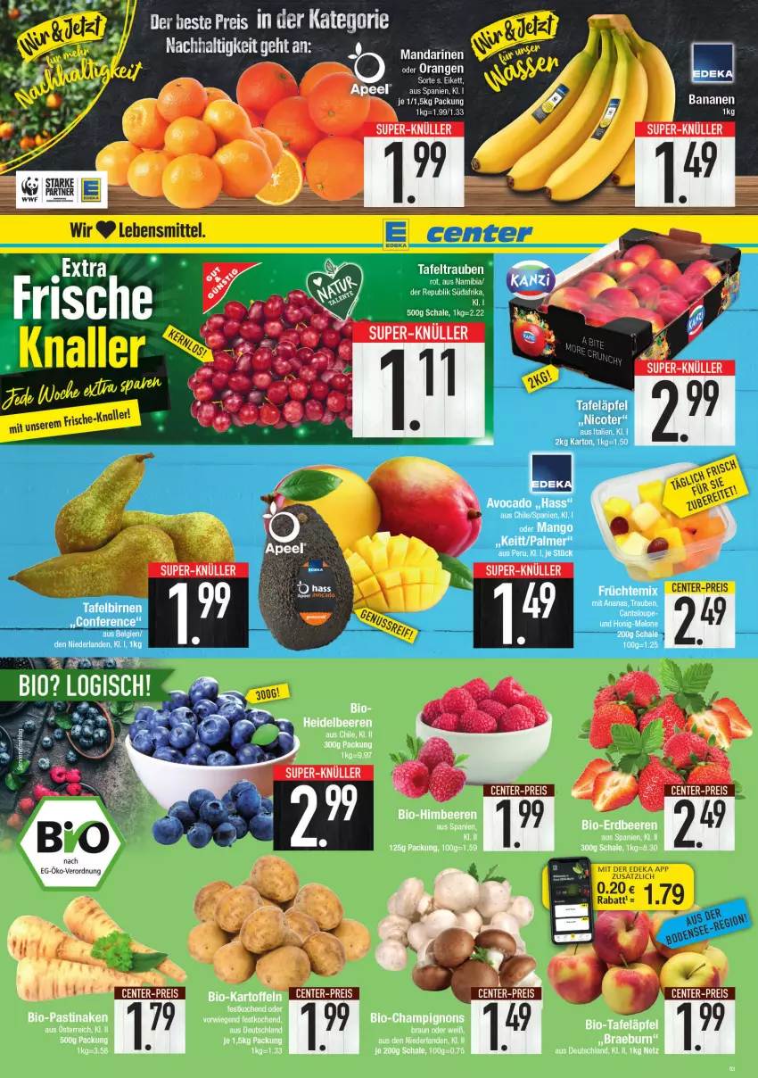 Aktueller Prospekt E Center - Angebote der Woche - von 28.02 bis 05.03.2022 - strona 3 - produkty: banane, bananen, mango, Ti