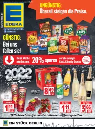 Gazetka promocyjna Edeka - Angebote der Woche - Gazetka - ważna od 01.01 do 01.01.2022 - strona 1 - produkty: alkohol, angebot, beere, beeren, beispielabbildung, Cava, chips, coca-cola, cola, deka, eis, elle, ente, erdbeere, erdbeeren, fanta, fanta oder, fanta oder sprite, flasche, freixenet, himbeer, himbeere, himbeeren, oder sprite, pet-flasche, pringles, reis, ring, salz, Schal, Schale, snack, snacks, sprite, Ti, top-preis