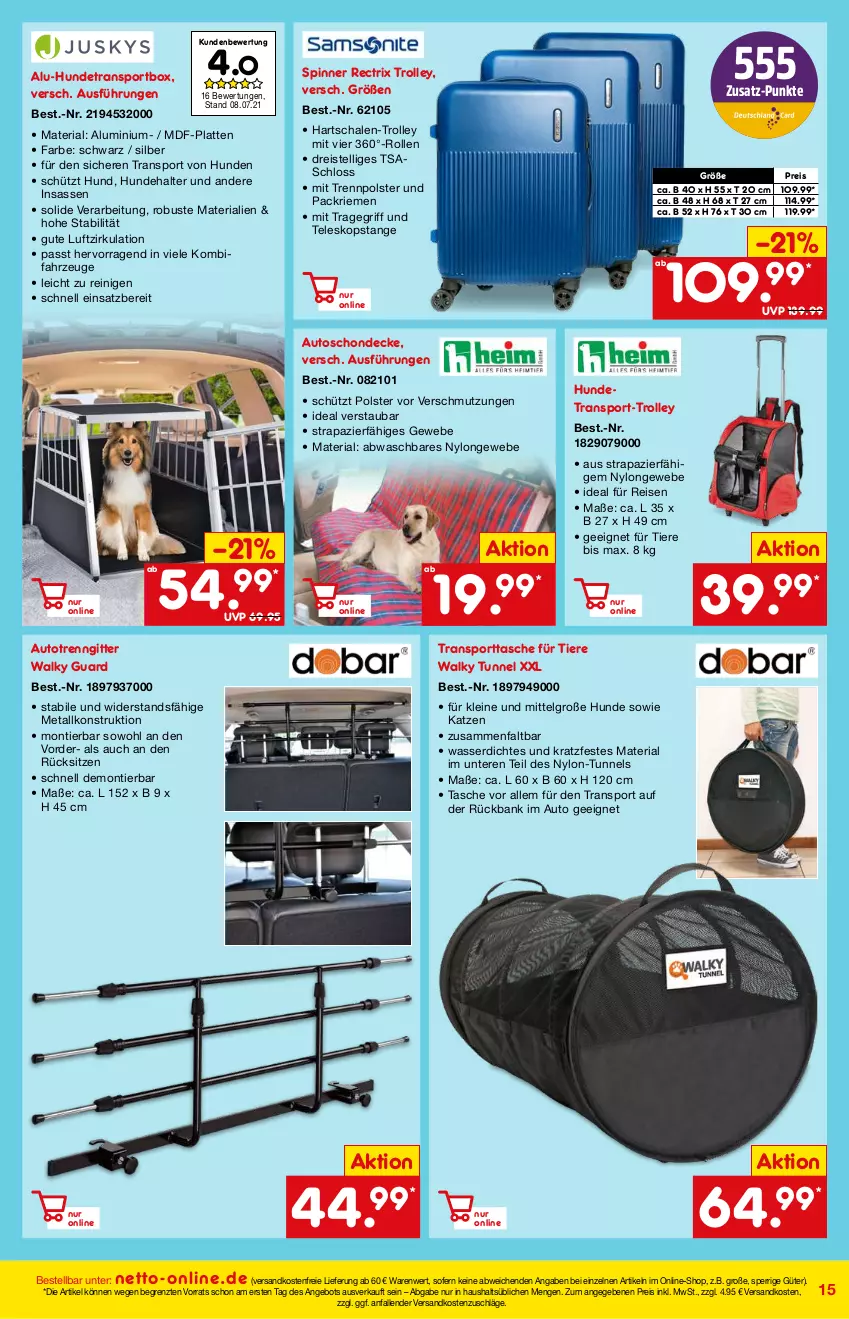 Aktueller Prospekt Netto Marken-Discount - August - von 01.08 bis 31.08.2021 - strona 15