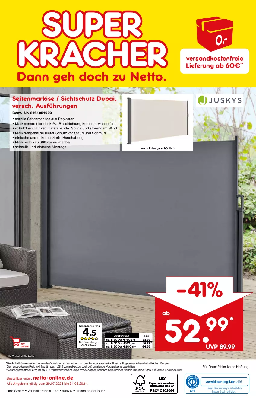 Aktueller Prospekt Netto Marken-Discount - August - von 01.08 bis 31.08.2021 - strona 40