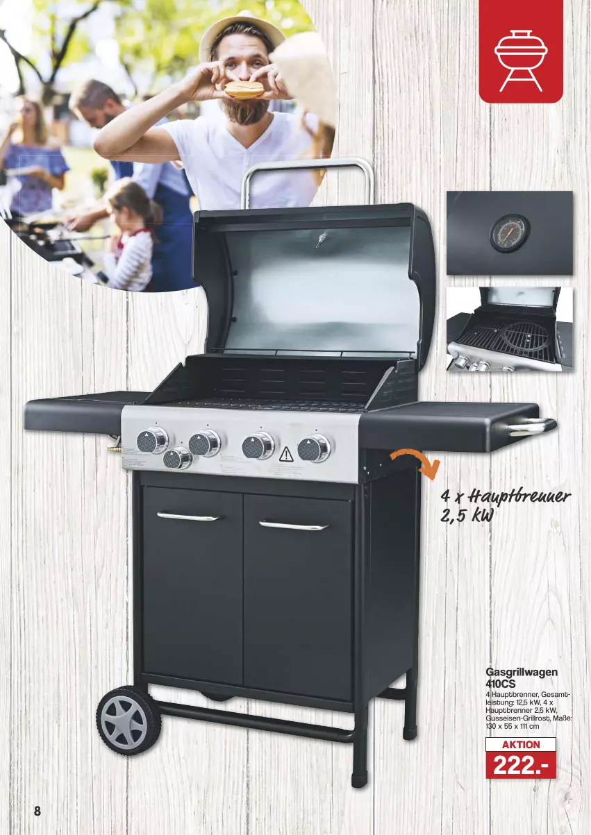 Aktueller Prospekt Famila - Prospekte - von 06.05 bis 31.10.2024 - strona 8 - produkty: eis, gasgrill, grill, grillrost, Ti