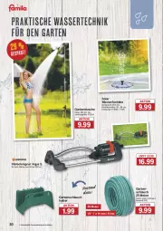 Gazetka promocyjna Famila - Prospekte - Gazetka - ważna od 31.10 do 31.10.2024 - strona 30 - produkty: aqua, dusche, eis, elle, Garten, Gartendusche, gartenschlauch, reis, schlauch, teller, Ti, tisch, Viereckregner, wasser