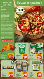 Gazetka promocyjna Rewe - Prospekte - Gazetka - ważna od 24.02 do 24.02.2024 - strona 4 - produkty: andechser natur, Anrichte, aubergine, Becher, bio, bio gemüse, braten, Brühe, champignon, champignons, couscous, creme, eis, eiscreme, fleisch, garnier, Gemüsebrühe, gin, jogurt, latte, leine, linsen, maggi, natives olivenöl, natur, olive, oliven, olivenöl, paprika, petersilie, pfanne, pfeffer, pilze, pizza, Pizzateig, pute, putenschnitzel, reifen, rewe bio, rezept, rezepte, salz, schnitzel, snack, Spülen, suppe, Ti, tomate, tomaten, topf, wasser