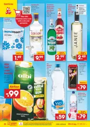 Gazetka promocyjna Netto Marken-Discount - Filial-Angebote - Gazetka - ważna od 06.08 do 06.08.2022 - strona 20 - produkty: Alwa, auer, chardonnay, cola, dry gin, eis, eiswürfel, fisch, getränk, getränke, gin, gordon, gordons, kirsch, kirsche, lichtenauer, london dry, london dry gin, merl, merlot, mineralwasser, ndk, Nektar, nordbrand, pfeffer, reis, sac, saft, Ti, versandkostenfrei, vorspeise, wasser, wein, Weißwein, würfel