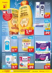 Gazetka promocyjna Netto Marken-Discount - Filial-Angebote - Gazetka - ważna od 06.08 do 06.08.2022 - strona 24 - produkty: Alwa, Always, auer, bio, blend-a-med, creme, dauertiefpreis, deo, deospray, Discreet, eis, eiswaffeln, garnier, himbeer, hipp, ndk, nivea, oder deospray, penaten, Pflegeöl, porridge, reis, Reiswaffeln, roll-on, shampoo, shampoo oder spülung, spülung, Ti, tiefpreis, versandkostenfrei, waffeln, Wahre Schätze, windeln, zahncreme