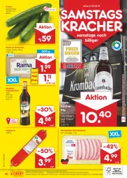 Gazetka promocyjna Netto Marken-Discount - Filial-Angebote - Gazetka - ważna od 06.08 do 06.08.2022 - strona 40 - produkty: angebot, angebote, asti, bestpreis, butter, discount, eis, gurke, gurken, Holz, jagdwurst, kracher, kräuter, krombache, krombacher, krombacher pils, likör, marken-discount, minutensteaks, ndk, pils, rama, reis, sac, schwein, schweine, steak, steaks, Ti, versandkostenfrei, wein, weine, wilthener, wurst, ZTE