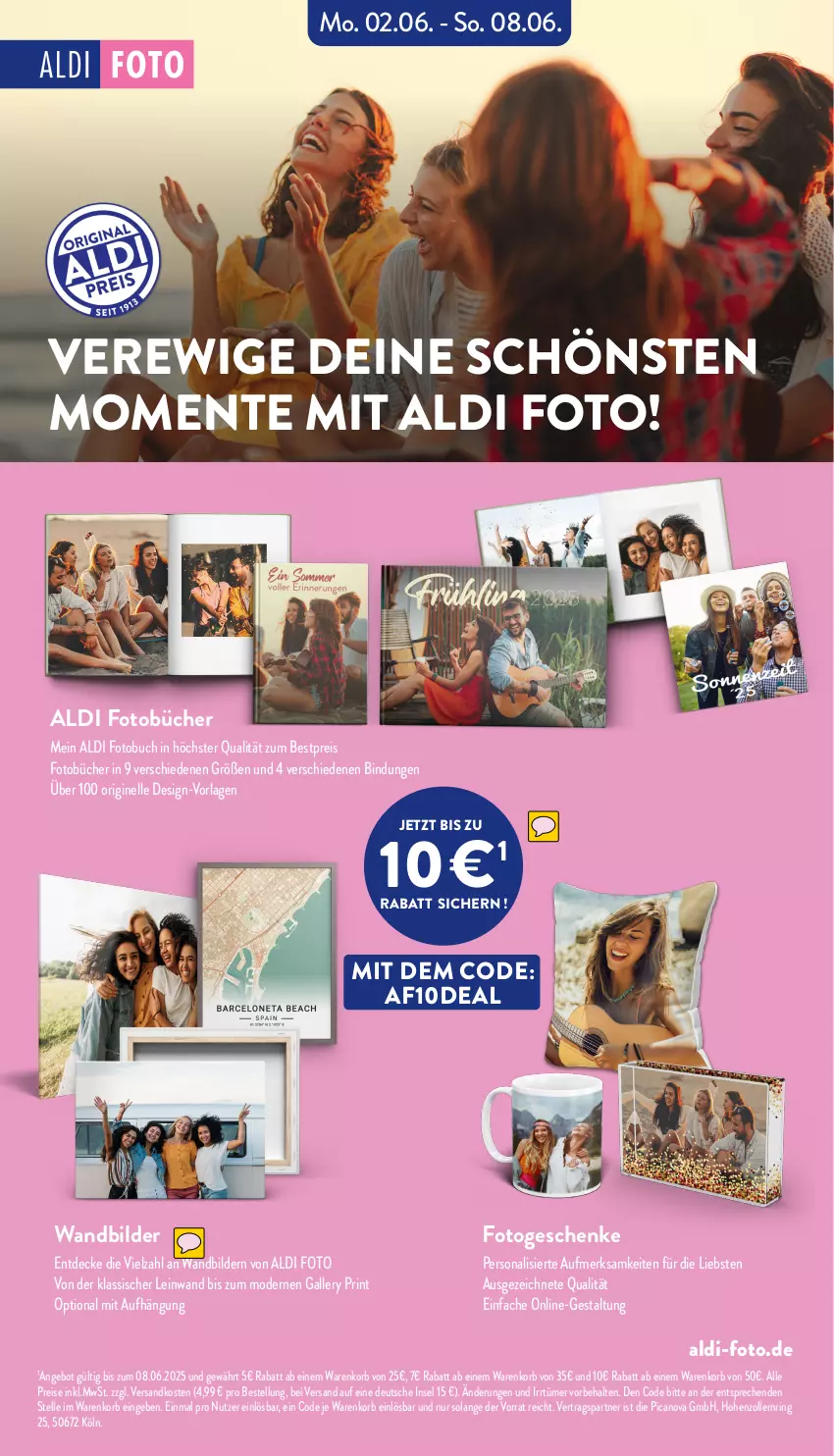 Aktueller Prospekt Aldi Nord - Von Montag - von 02.06 bis 07.06.2025 - strona 42 - produkty: aldi, angebot, bestpreis, buch, decke, eis, elle, ente, Fotobuch, gin, korb, Mode, ndk, Persona, reis, ring, Ti