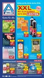 Gazetka promocyjna Aldi Nord - Von Montag - Gazetka - ważna od 07.06 do 07.06.2025 - strona 1 - produkty: actimel, aldi, arla, Asia Green Garden, bett, bettwäsche, beutel, biscotto, brot, cola, creme, danone, eis, eisbergsalat, filet, flasche, garnitur, gin, hähnchenbrust, Kærgården, kakao, keks, pistazien, radler, rapsöl, reis, salat, salz, seersucker, Streichzart, Ti, tiefpreis, tyskie, ZTE, zucker