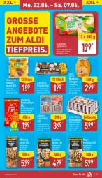 Gazetka promocyjna Aldi Nord - Von Montag - Gazetka - ważna od 07.06 do 07.06.2025 - strona 13 - produkty: aldi, angebot, angebote, apfel, beutel, Cashew, drink, eier, eis, erdnuss, LG, meersalz, Mett, natur, nuss, orange, orangen, reis, Ria, salz, SANTE, snack, snacks, Ti, tiefpreis, tisch, walnuss, walnusskerne, wrap, wraps, zucker