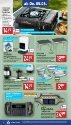 Gazetka promocyjna Aldi Nord - Von Montag - Gazetka - ważna od 07.06 do 07.06.2025 - strona 20 - produkty: adapter, aldi, ambia, auto, Bank, beleuchtung, Campingtisch, deka, dell, eimer, eis, elle, gin, Kocher, koffer, korb, ladekabel, Lampe, latte, Leuchte, Mode, ndk, powerbank, Radio, reis, Ria, rum, Schal, Schale, Sport, Tasche, taschen, taschenlampe, Teleskop, Ti, Tiere, timer, tisch, usb, wasser, wassertank, weck