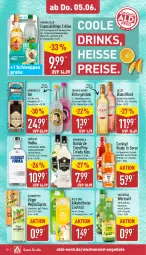 Gazetka promocyjna Aldi Nord - Von Montag - Gazetka - ważna od 07.06 do 07.06.2025 - strona 28 - produkty: aldi, alkohol, angebot, angebote, aperitif, batida, Becher, cocktail, cola, d'oro, drink, drinks, eier, eis, flasche, getränk, gin, kokos, likör, lillet, mac, mangaroca, Messbecher, mojito, reis, saft, schweppes, thomas henry, Ti, valensina, vodka, wodka