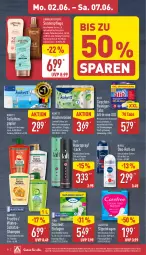 Gazetka promocyjna Aldi Nord - Von Montag - Gazetka - ważna od 07.06 do 07.06.2025 - strona 8 - produkty: brut, carefree, deo, Discreet, eis, Elektro, elle, flasche, fructis, garnier, geschirr, haarspray, HP, klarspüler, küche, Küchen, küchenrolle, küchenrollen, lack, Laufen, Lotion, nivea, papier, reiniger, roll-on, salz, shampoo, slip, slipeinlagen, Taft, teller, Ti, toilettenpapier, wasser